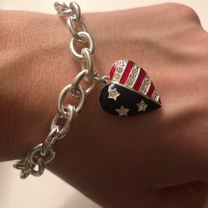 American flag charm bracelet